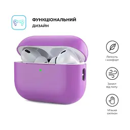 Чохол для навушників Armorstandart Silicone Case для Apple Airpods Pro 2 Purple (ARM64540) - мініатюра 2