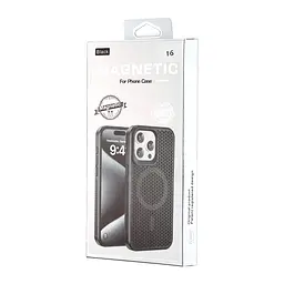 Чохол Silicone Cooling Сase with MagSafe iPhone 16 Black - мініатюра 2