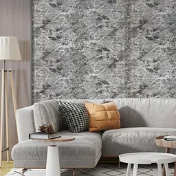 Панель стінова Wall Sticker SW-00002279 R061-2-20 у рулоні 3D 700х19600х2 мм мармур чорний - мініатюра 5
