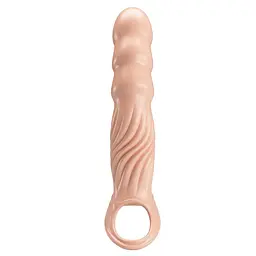 Насадка на пеніс Pretty Love 3.0" Adjustable, 24 см (тілесний) - мініатюра 4
