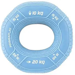 Еспандер кістьовий PowerPlay силіконовий PP-4331 Hand Grip Light 10-15-20 кг Блакитний (PP_4331_Blue_(10-15-20))