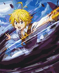 Картина за номерами Сім смертних гріхів Меліодас Seven Deadly Sins Meliodas 40х50 см