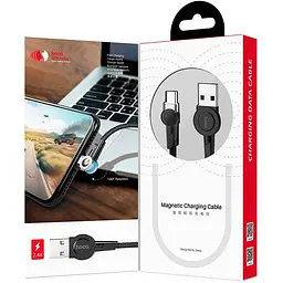 USB Cable Hoco S8 Magnetic Type-C Black 1m - мініатюра 3