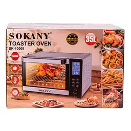 Духовка електрична настільна SOKANY SK-10009 об'ємом 35 літрів з таймером, білий Sokany SK10009 - мініатюра 10