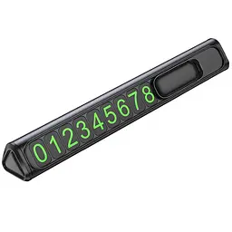 Автовізитка Borofone FC3 Ronny Black/Metal gray
