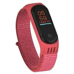 Ремінець Nylon Mi Band 5 Rose Червоний (26)