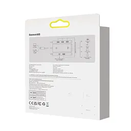 Концентратор Baseus USB 3.0 4xUSB 2.0m black (WKQX030201) - мініатюра 8