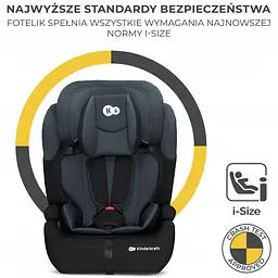 Автокрісло Kinderkraft Comfort Up i-Size Black - мініатюра 9