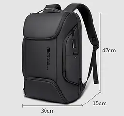 Рюкзак міський Bange BG-7267 25л ранець з відсіком для ноутбука до 15.6'' USB-роз'єм Black (19371) - мініатюра 3