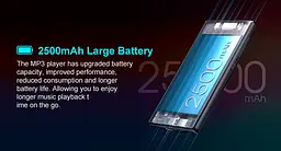 HIFI MP3 Audio плеєр Oilsky M501 80 ГБ, Bluetooth, Wi-Fi, Android, IPS - мініатюра 9