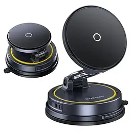 Автотримач з БЗП Baseus PrimeTrip VC2 Flex Pro Magnetic Wireless Charging (C0013F) Cosmic Black - мініатюра 3