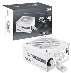 Блок живлення ASUS PRIME-750B-WHITE 80+ Bronze (90YE00Y3-B0NA00) White - мініатюра 9