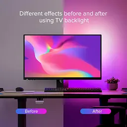 BTF-LIGHTING ПК Світлодіодне підсвічування Мікросхема WS2812B RGB IC для 13–39 дюймів Синхронізація кольорів з чотирьох сторін - мініатюра 5