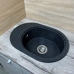 Кухонна мийка Adamant Ovale 610x420x180 графіт 648223, Графіт - мініатюра 3