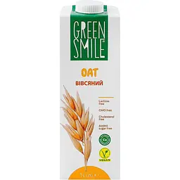 Напій вівсяний Green Smile Oat збагачений кальцієм 2.5% 1 л