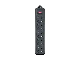Мережевий фільтр-подовжувач REAL-EL RS-6 PROTECT USB 5m black (EL122300018)