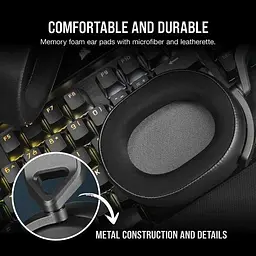 Навушники Corsair HS65 Surround Carbon (CA-9011270) - мініатюра 7
