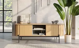Тумба ТВ 2д Lenart Rotto RT-05 1680x460x570 дуб вінченца/евкаліпт - мініатюра 8