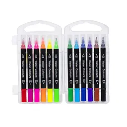 Дитячі фломастери Двосторонній COLOR-IT 195-12, 12 кольорів - мініатюра 2