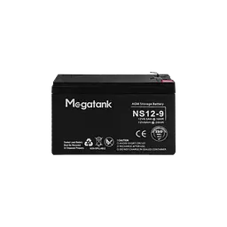 Кислотний акумулятор 12В 9А*год (108 Вт*год) для UPS / ДБЖ, батарея AGM Megatank 12V 9Ah