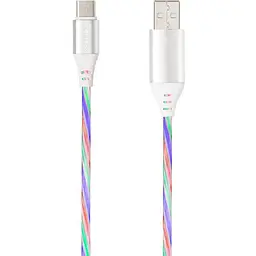 USB кабель Gelius Pro LED RGB GP-UC06m MicroUSB Silver
