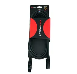 Мікрофонний кабель балансний XLR Male — XLR Female ABCCABLS MA009-L05 0.5м - мініатюра 2