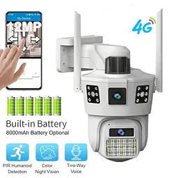 Камера XPRO на 3 лінзи з Wi-Fi та сонячною панеллю SD 39 (44563-_1065) - мініатюра 2