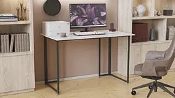 Комп'ютерний стіл Ferrum-decor Ханна 75x100x70 чорний ДСП Білий 16мм (FRD-103501) - мініатюра 5