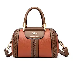 Сумка жіноча боулер Glamo Italian Bags Помаранчевий 23x13x15 см (id_1003) - мініатюра 3