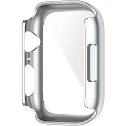 Чохол-накладка DK Пластик Soft-Touch Glass Full Cover для Apple Watch 41mm (silver) - мініатюра 4
