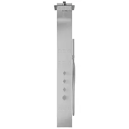 Душова панель Corsan Neo inox LED S060MSLLED, Нержавіюча сталь - мініатюра 4