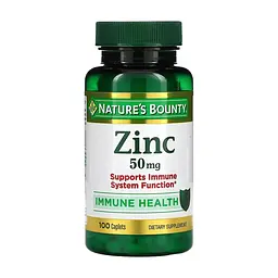 Минералы Nature's Bounty Цинк, 50 мг, Zinc, 100 каплет (NRT-02060)