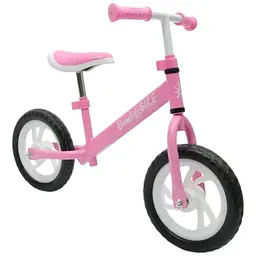 Біговел дитячий Bimbo Bike +18 місяців рожево-білий