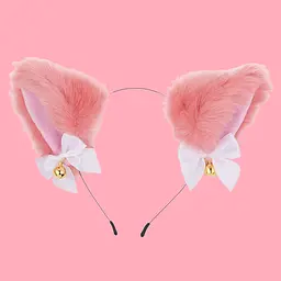 Косплей аксесуар Cat ears Котячі вушка рожеві AC CE 01 - мініатюра 2