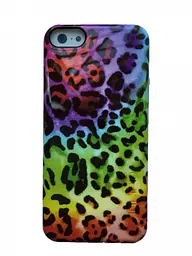 Чохол протиударний Incipio Feather для iPhone 5C Rainbow Cheetah