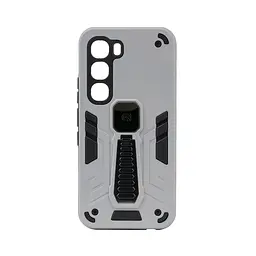 Чехол для Infinix Hot 60 Pro 4G, Proover, серый, с подставкой и магнитом, противоударный, ударопрочный, бронированный, панель-накладка, защита всего корпуса, термополиуретан (TPU) + поликарбонат (PC), ArmorStandart (ARM89048)