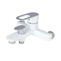 Змішувач для ванни Lidz Latwa 006 (з душовим гарнітуром) (k35) LDLAT006WHI45424 White, Білий - мініатюра 4