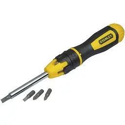 Викрутка реверсивна Stanley Multibit тріщатка насадки 20 шт. (STHT0-62574) - мініатюра 2