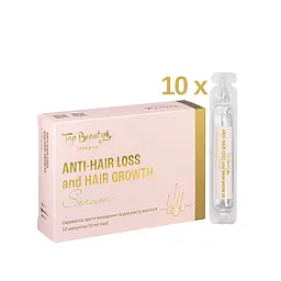 Сироватка проти випадіння й для росту волосся Top Beauty 10 ампул х 10 мл