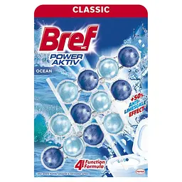 Туалетний блок для унітазу Bref Power Active Ocean 3 шт х 50 г