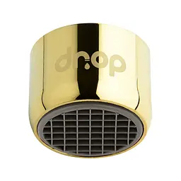 Водозберігаючий аератор Drop CL22-GLD для змішувача - Економія 58%, внутрішня F 22 мм, золотий