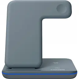 Зарядний пристрій Canyon WS-303 3 в 1 QI Dark Grey (CNS-WCS303DG) - мініатюра 2