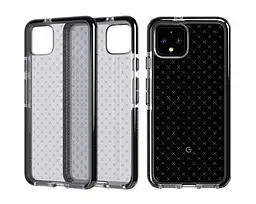 Протиударний чохол з антимікробним покриттям Tech21 Evo Check для Google Pixel 4 Smokey Black - мініатюра 10