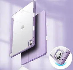 Чохол-книжка BeCover Soft Edge TPU з кріпленням Apple Pencil для Apple iPad Pro 13" M4 2024 Purple (711719) - мініатюра 3