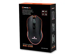 Миша REAL-EL RM-550 USB Black (EL123200027) - мініатюра 2