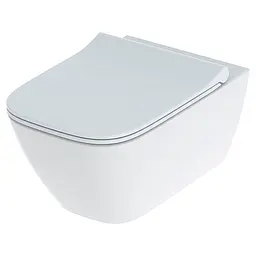 Унітаз підвісний Geberit Smyle Square Rimfree 500.685.01.1 з сидінням Soft Close Sandwich, Білий