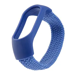 Ремінець Braided Buckle Solo Loop Mi Band 3/4/5/6/7 Navy Blue