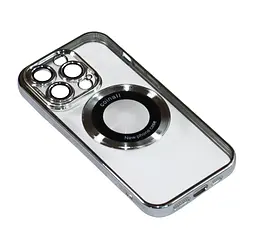 Магнітний чохол XON PhoneCase Magnetic для iPhone 14 Pro (PCMC1114300G 8048) Сірий/Прозорий - мініатюра 3