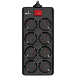 Фільтр живлення REAL-EL RS-8 Protect 1.8 м Black (EL122300021)