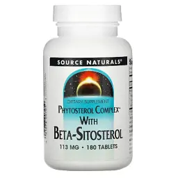 Трави Source Naturals Бета-Сітостерол 113мг, 180 таблеток (SNS-00705)